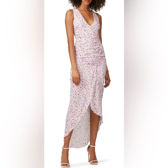 Nicholas Floral Drape Front Dress Size 6 - Picture 1 of 8